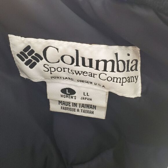 VINTAGE 90s Columbia jacket‎ zip up winter ski snow coat purple blue L - Picture 8 of 11